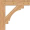 Ekena Millwork Merced Block Smooth Bracket, Western Red Cedar, 5 1/2"W x 32"D x 32"H BKT06X32X32MRC05SWR - alternate 3